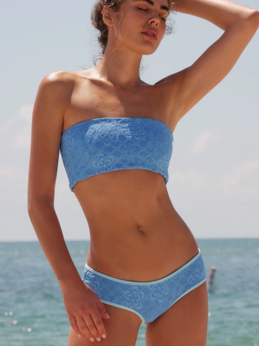 Free-est by Free People Blue Bayside Hipster Bikini Bottoms